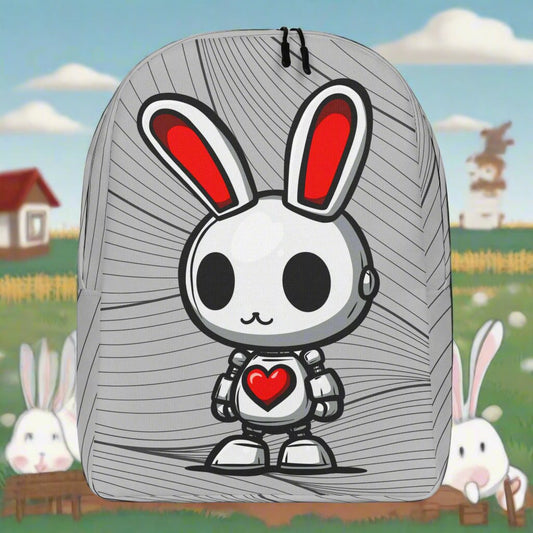Lumi the Heartbot - Minimalist Backpack - BBairt