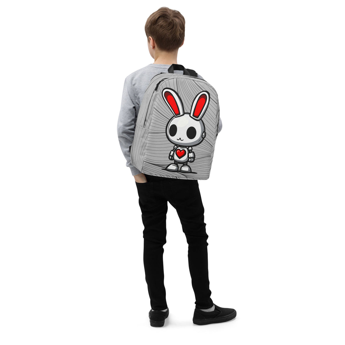 Lumi the Heartbot - Minimalist Backpack - BBairt