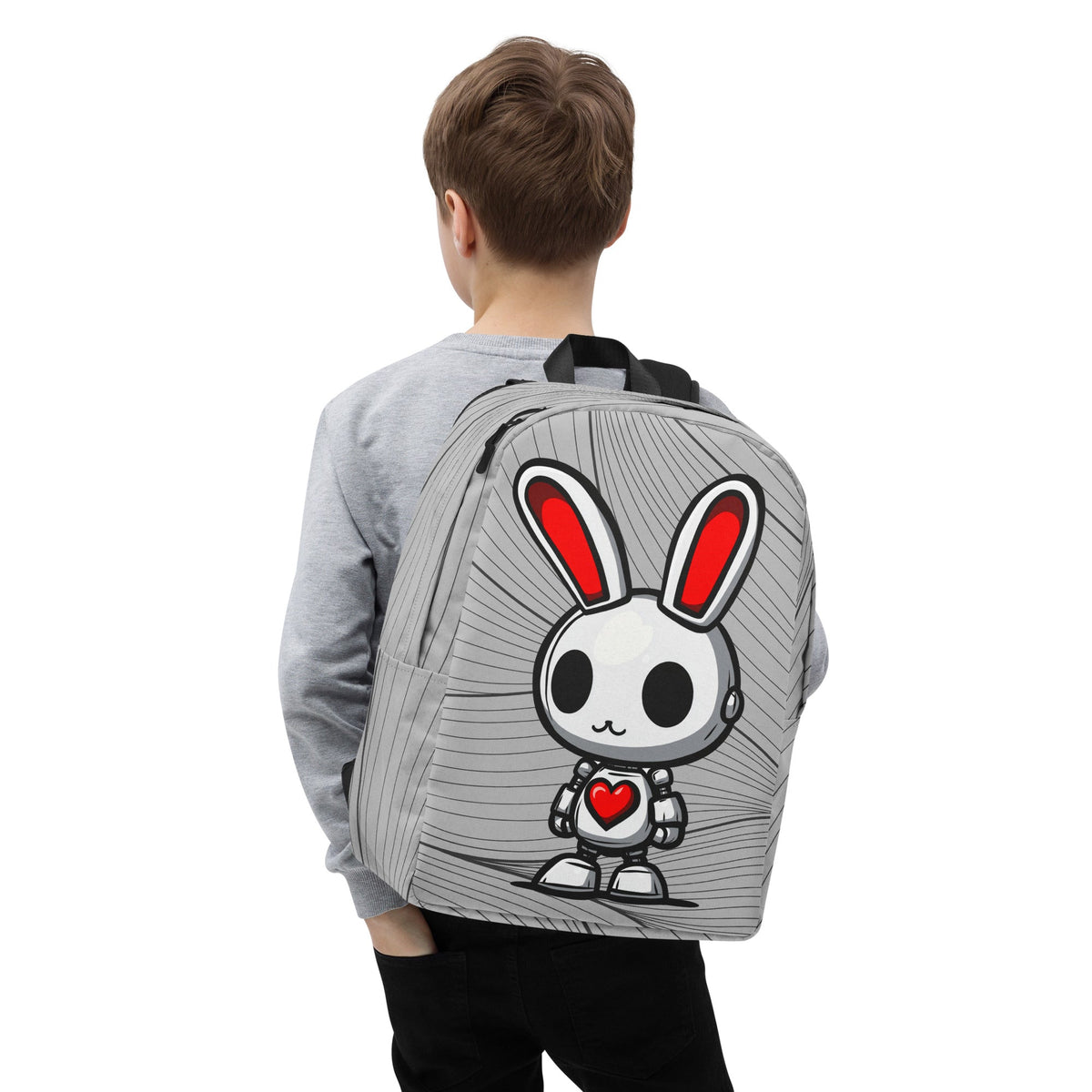 Lumi the Heartbot - Minimalist Backpack - BBairt
