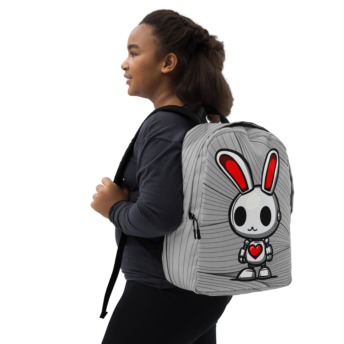 Lumi the Heartbot - Minimalist Backpack - BBairt