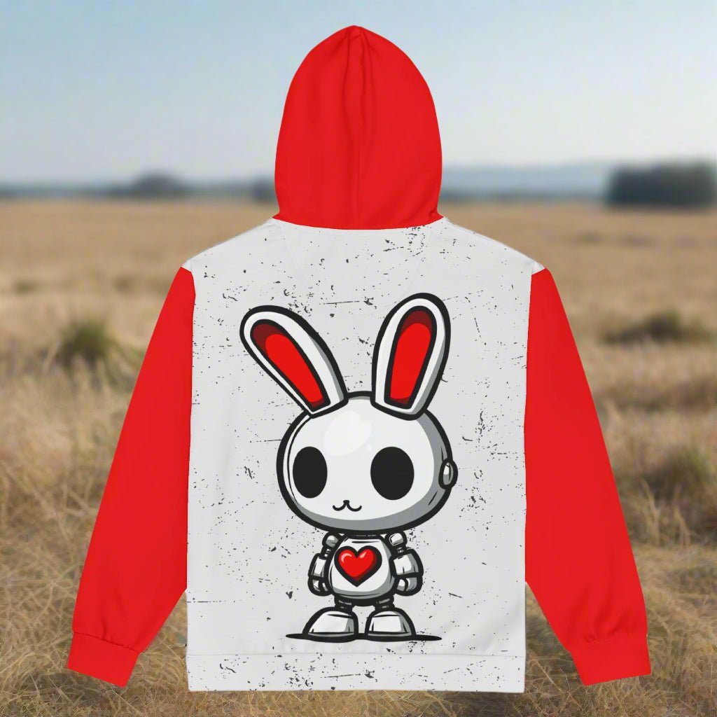 Lumi the Heartbot - Unisex All - Over Print Zip Hoodie - BBairt