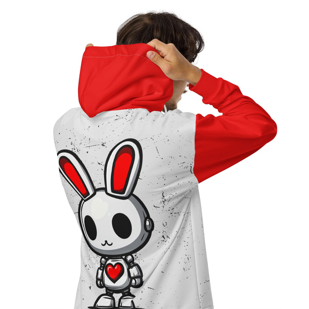 Lumi the Heartbot - Unisex All - Over Print Zip Hoodie - BBairt