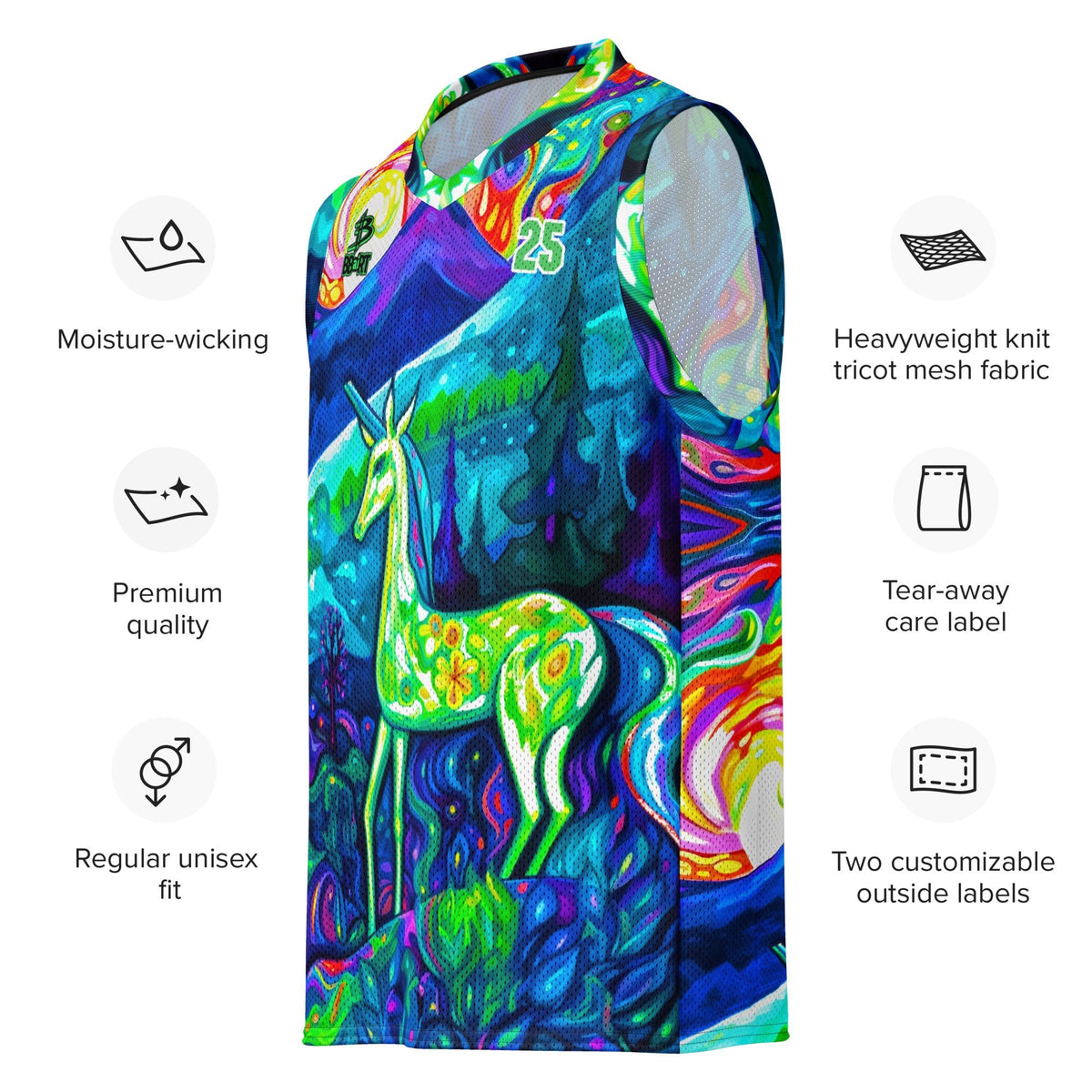 Luminous Convergence – Premium Basketball Jersey - BBairt