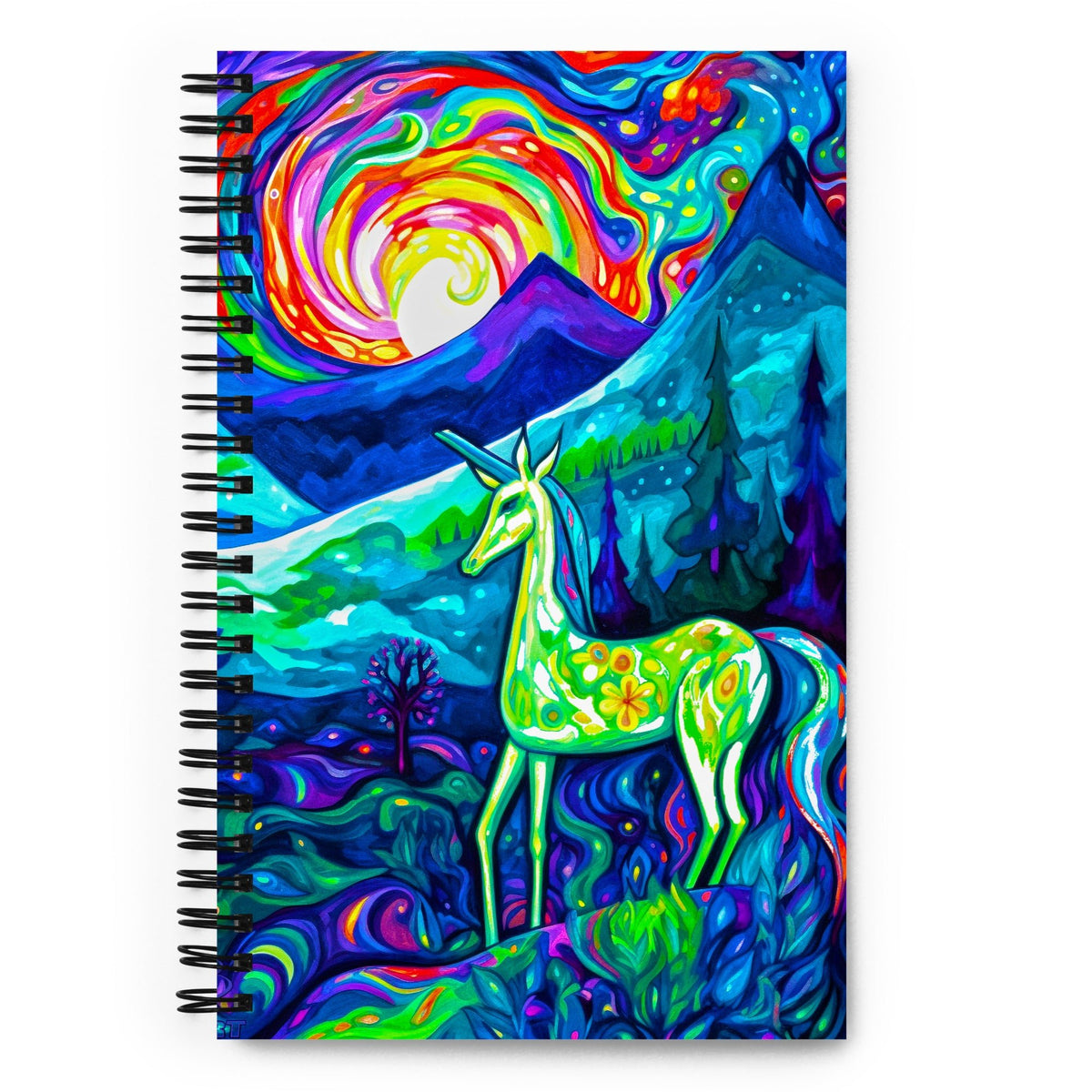 Luminous Convergence - Spiral notebook - BBairt