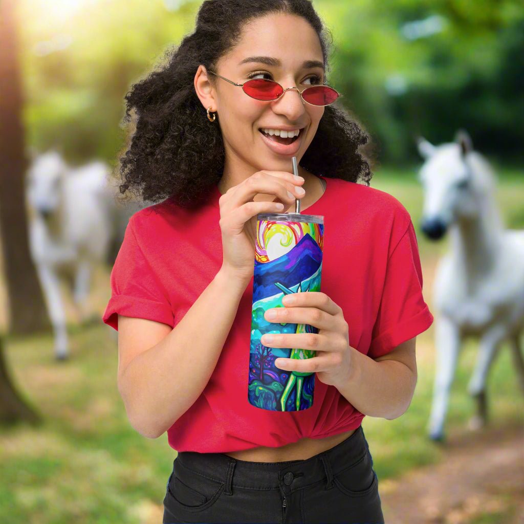 Luminous Convergence - Stainless Steel Tumbler - BBairt