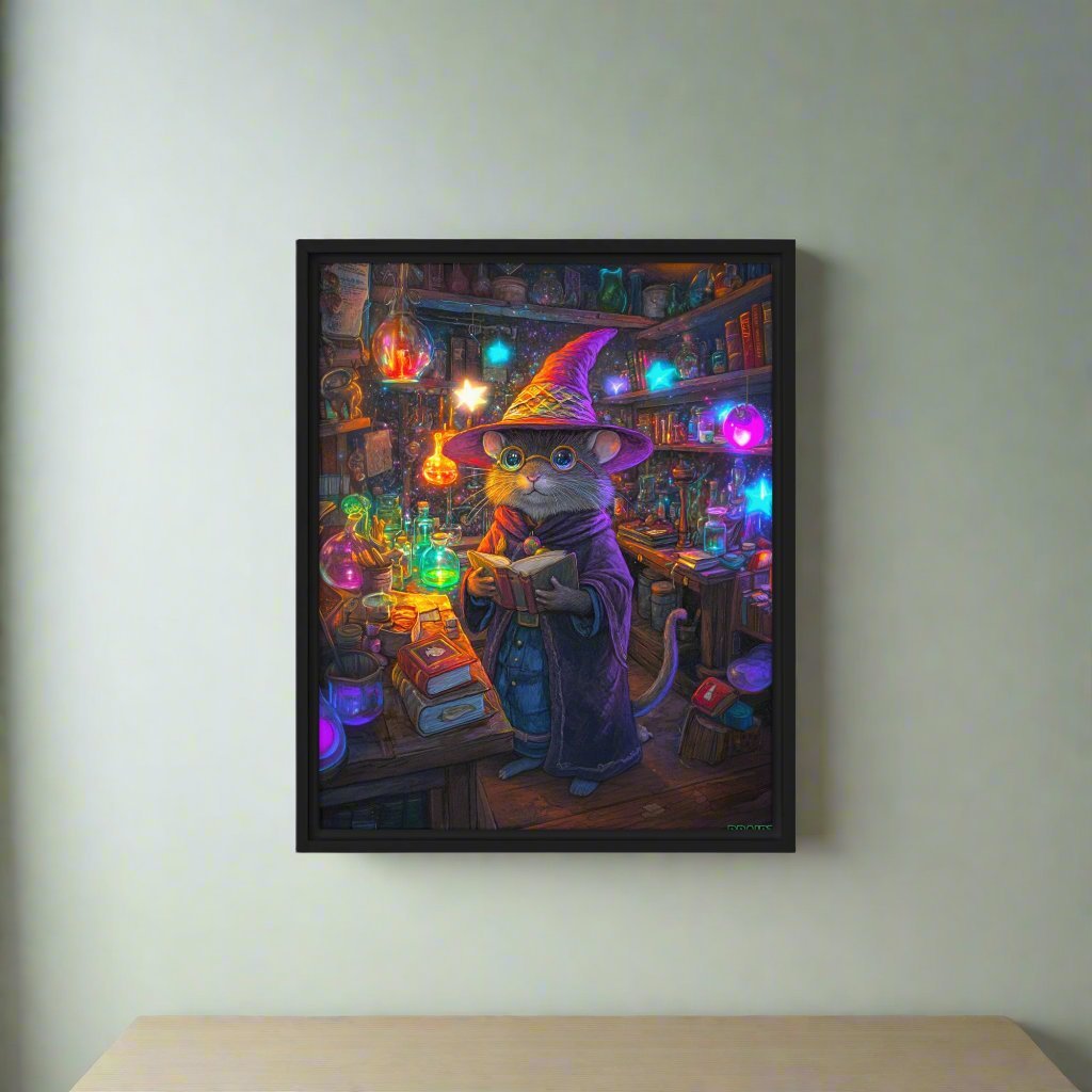 Magnus the Alchemist - Framed Canvas Print - BBairt