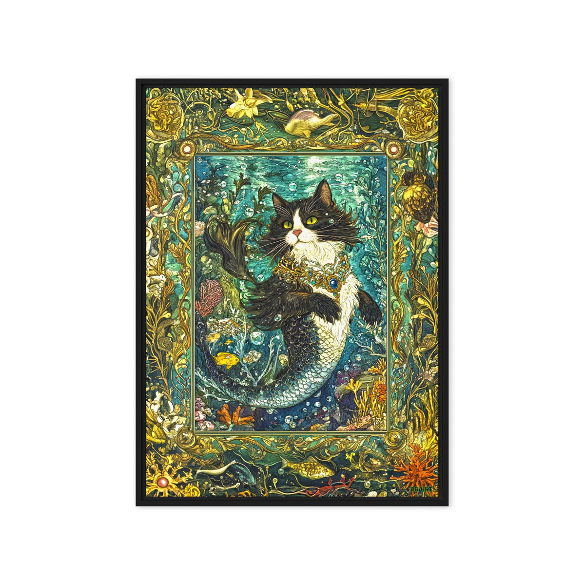 Marina the Enchanted – Framed Canvas Print - BBairt