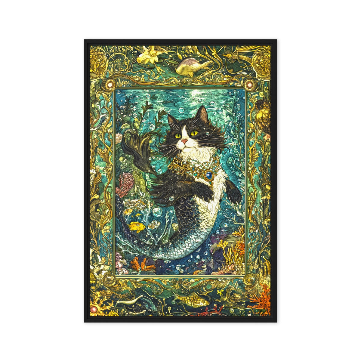Marina the Enchanted – Framed Canvas Print - BBairt