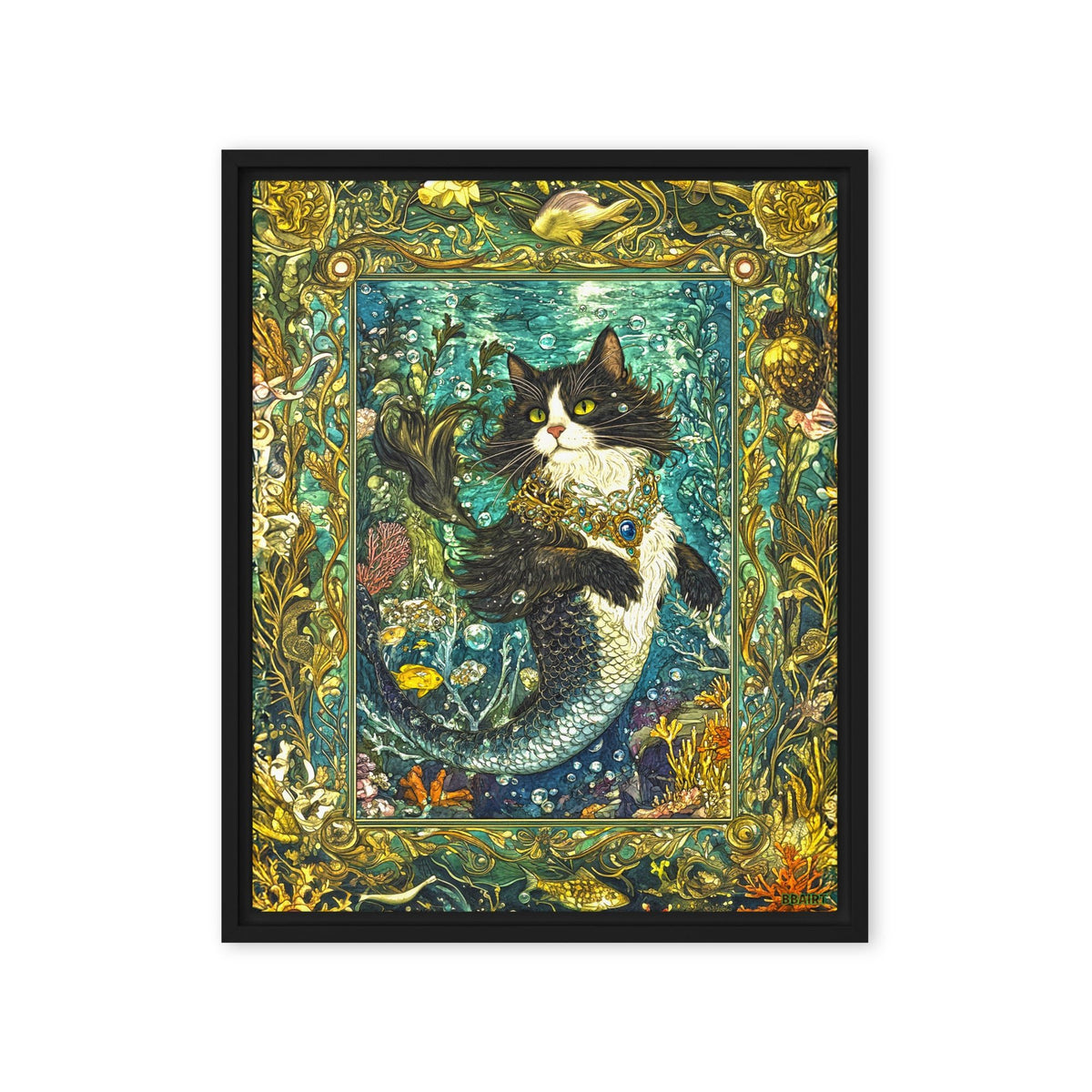 Marina the Enchanted – Framed Canvas Print - BBairt