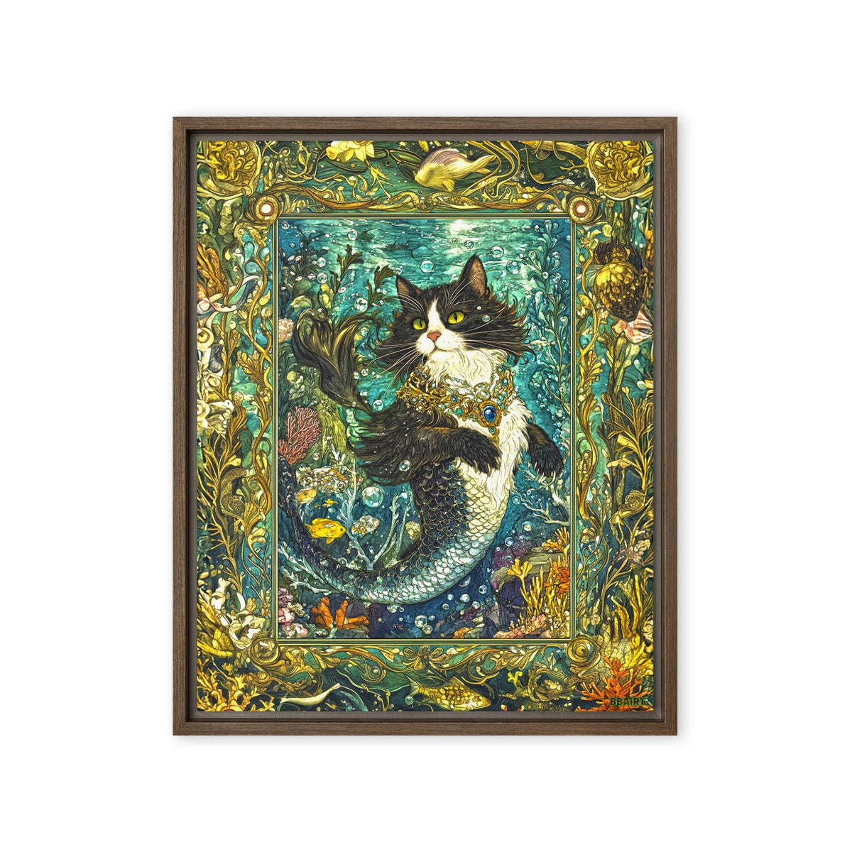 Marina the Enchanted – Framed Canvas Print - BBairt