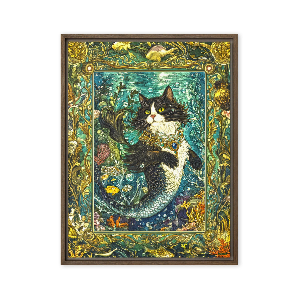 Marina the Enchanted – Framed Canvas Print - BBairt