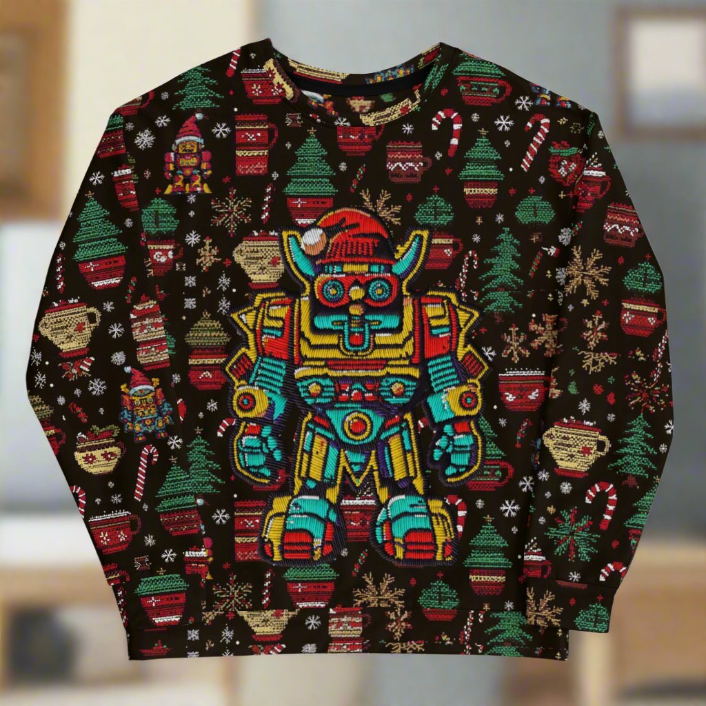 Mech Bushido Guardian Christmas Sweater - BBairt
