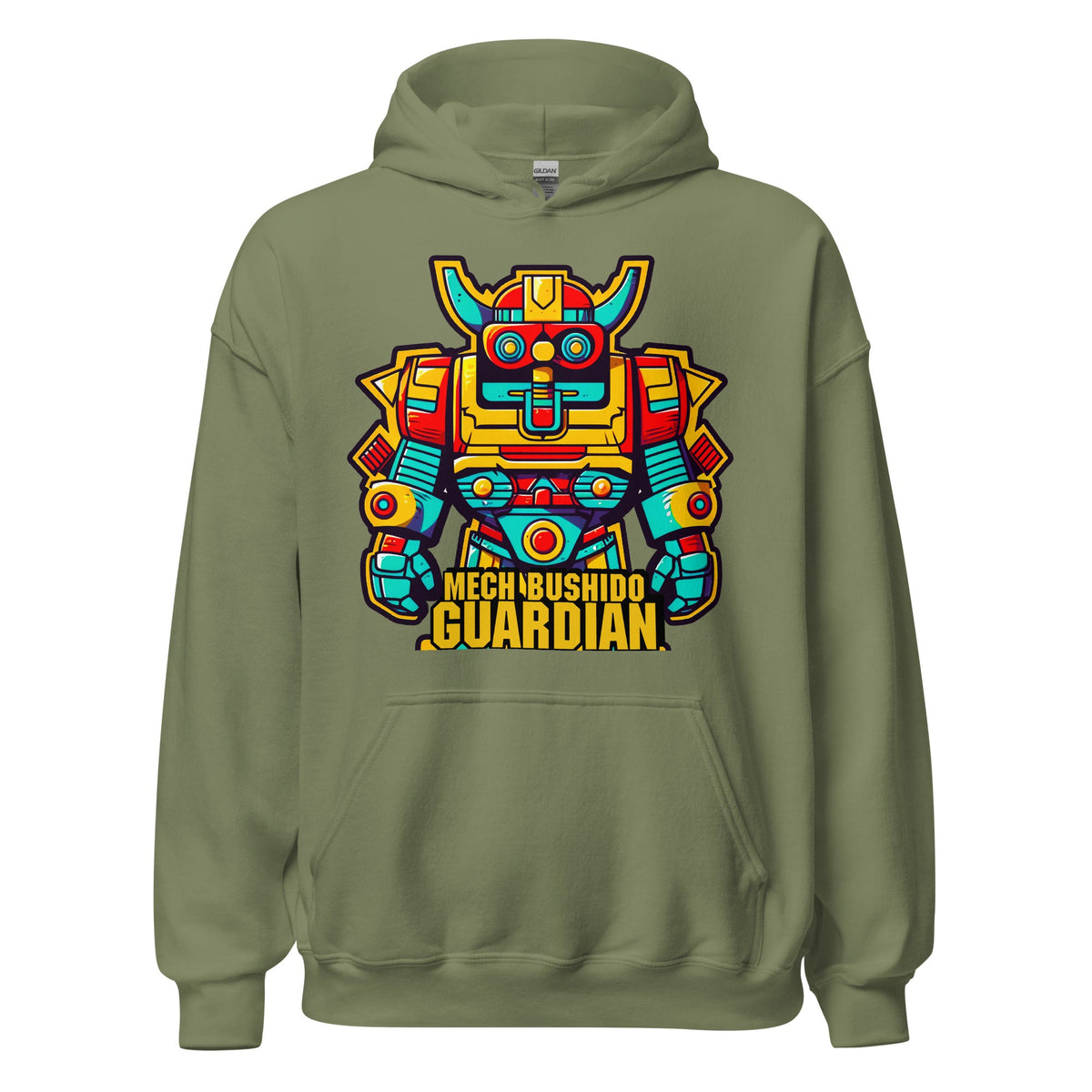 Mech Bushido Guardian - Unisex Gildan 18500 Hoodie - BBairt
