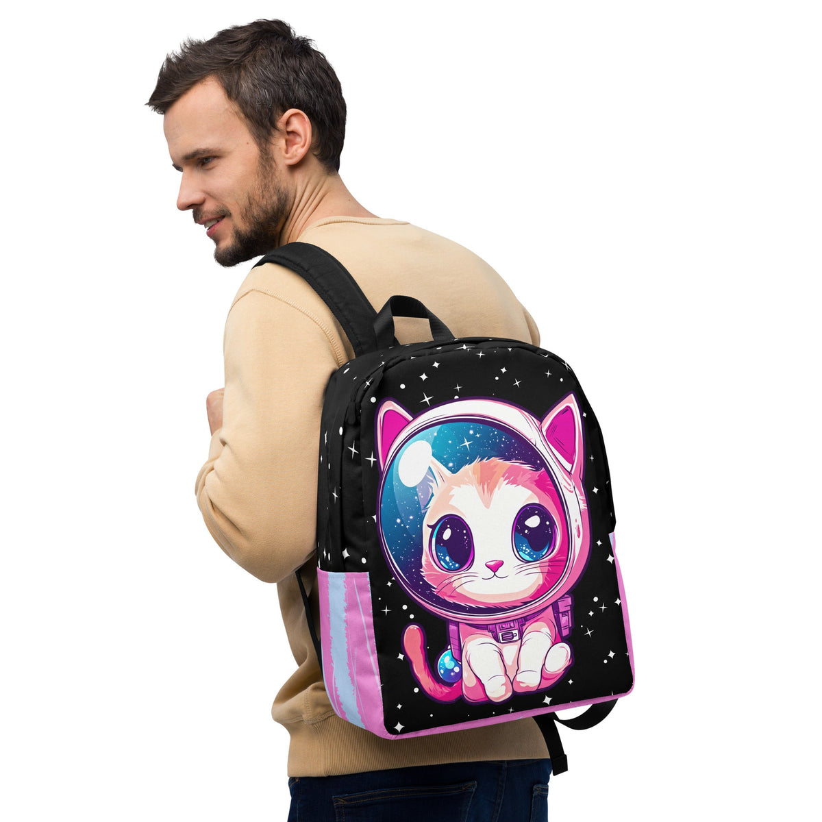Mochi the Astro Kitten - Minimalist Backpack - BBairt