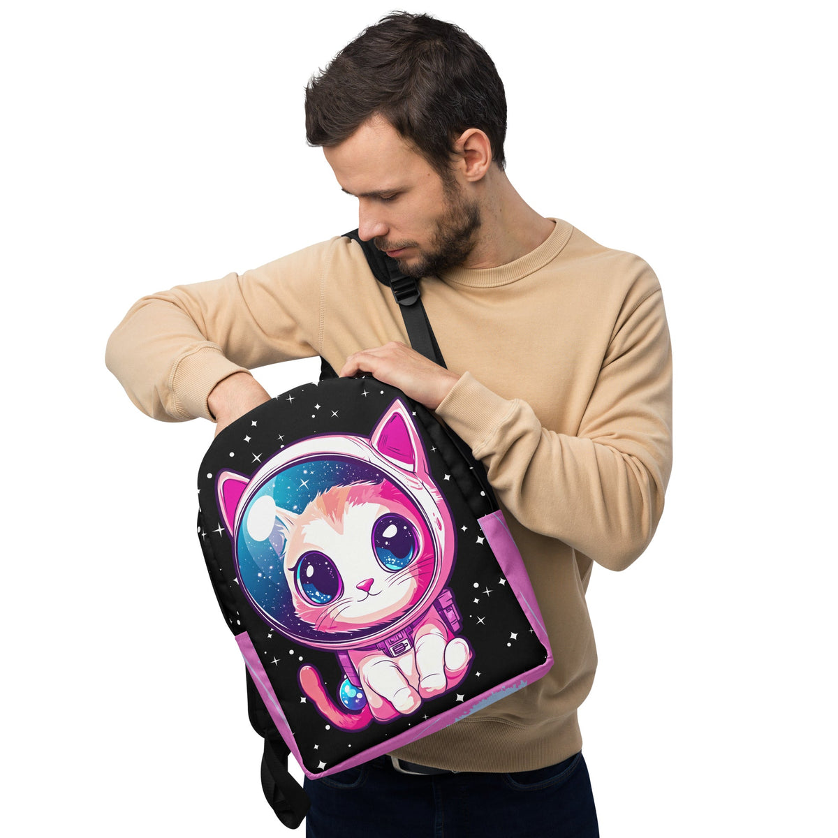 Mochi the Astro Kitten - Minimalist Backpack - BBairt