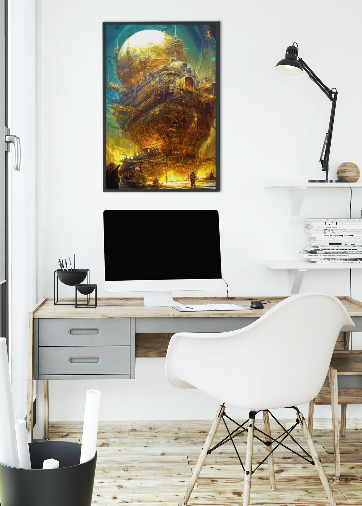 Astro-Industrial Majesty - Matte Poster