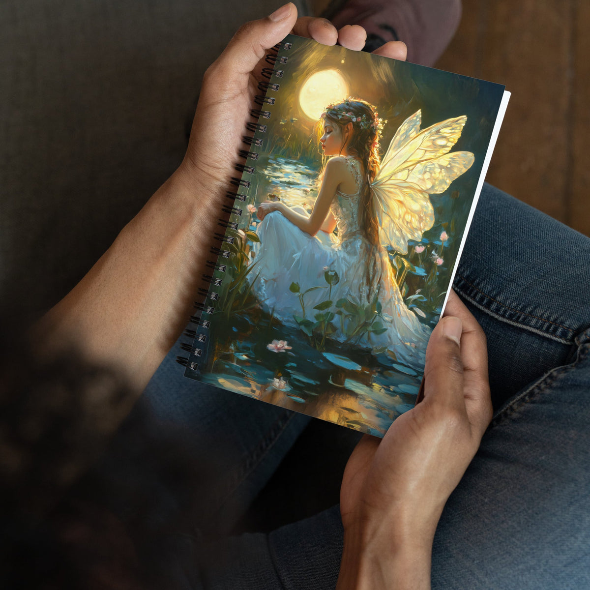 Moonlit Grace Spiral Notebook - Mythic Jheyz Collection - BBairt
