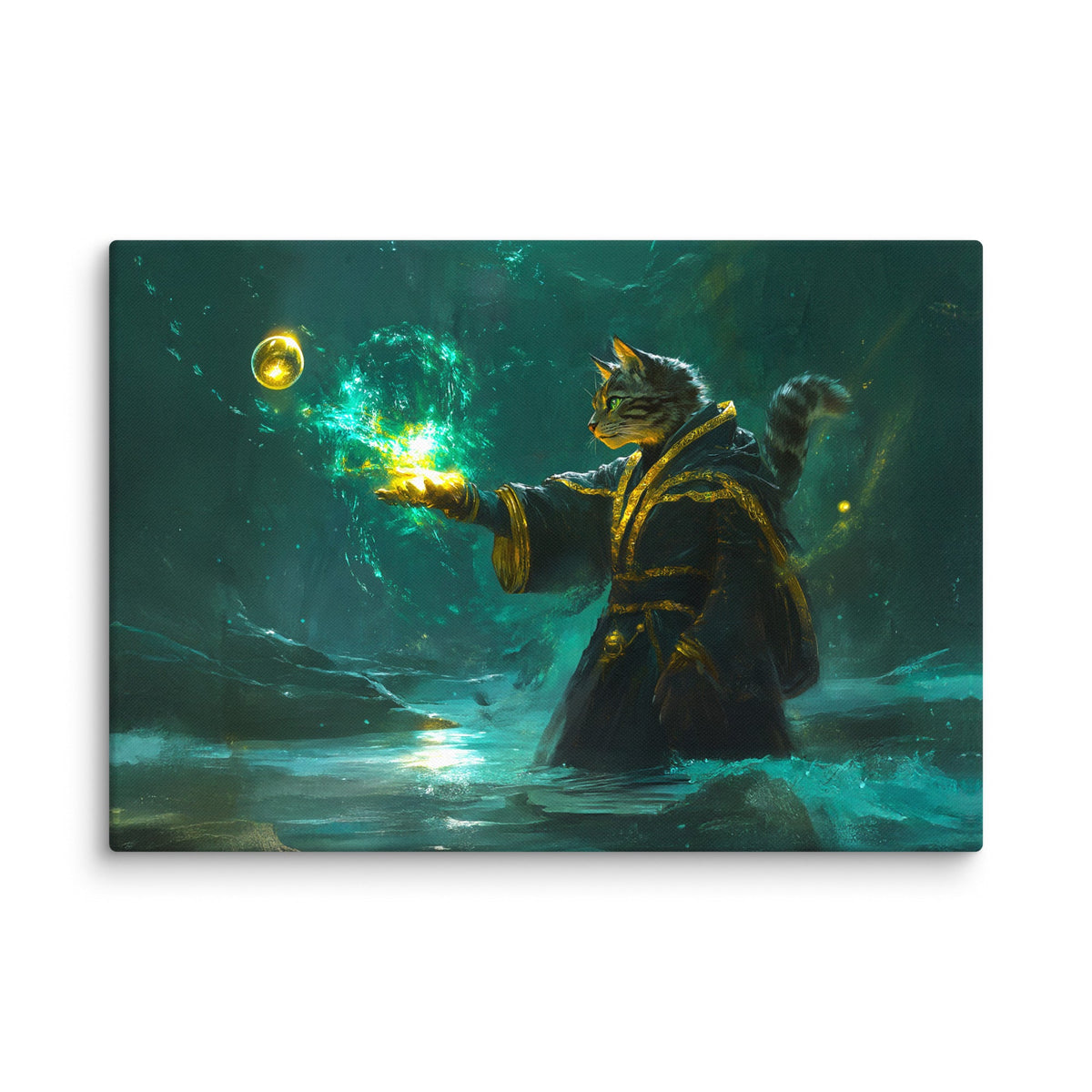 Mysticpaw the Spellcaster - Canvas Print - BBairt