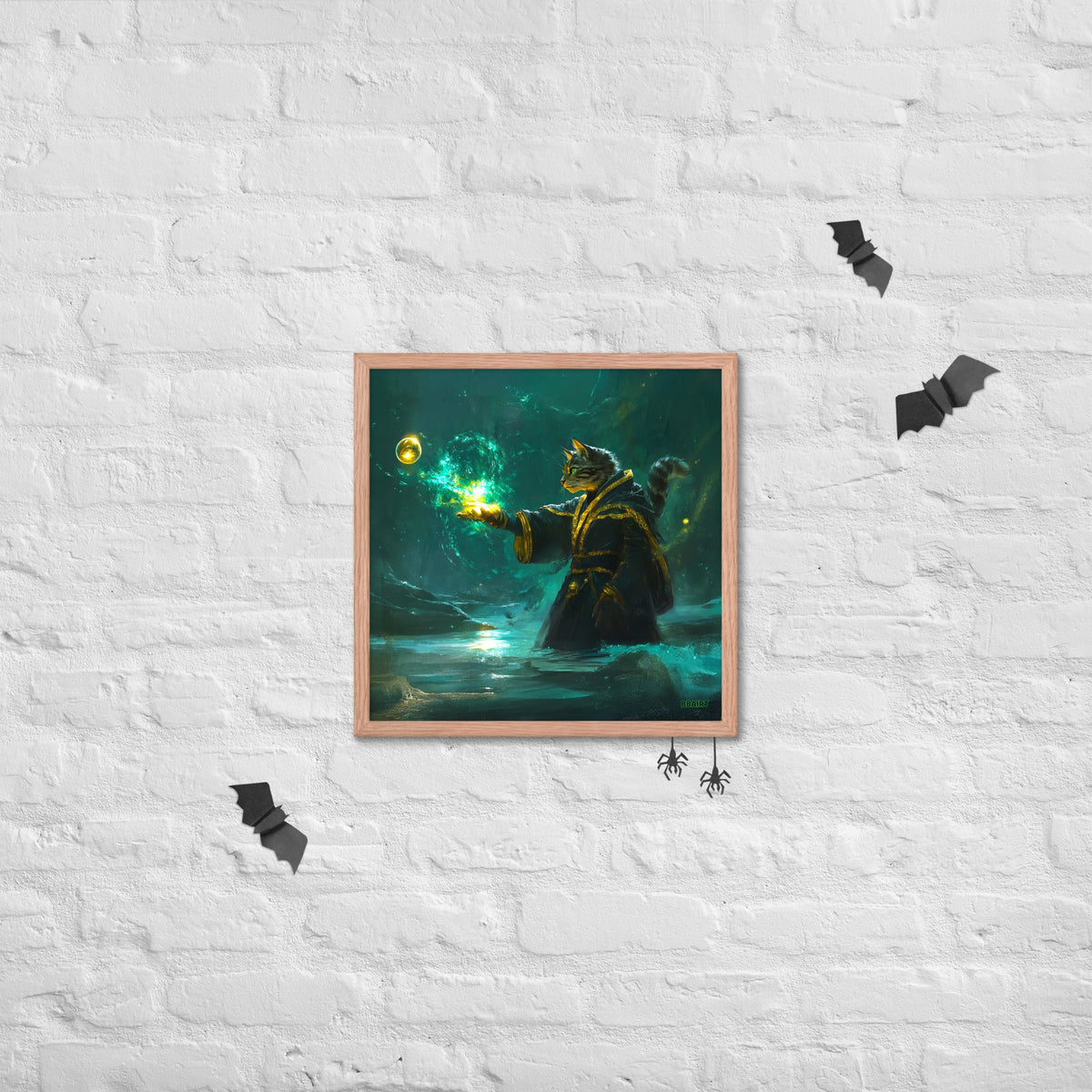 Mysticpaw the Spellcaster - Framed Photo Paper Poster - BBairt