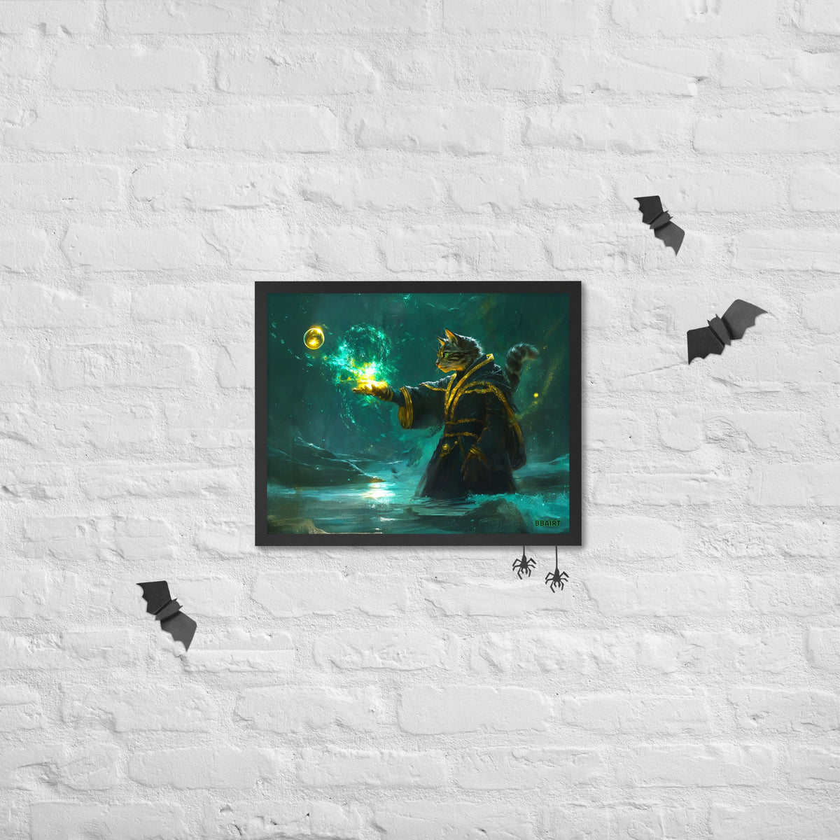 Mysticpaw the Spellcaster - Framed Photo Paper Poster - BBairt