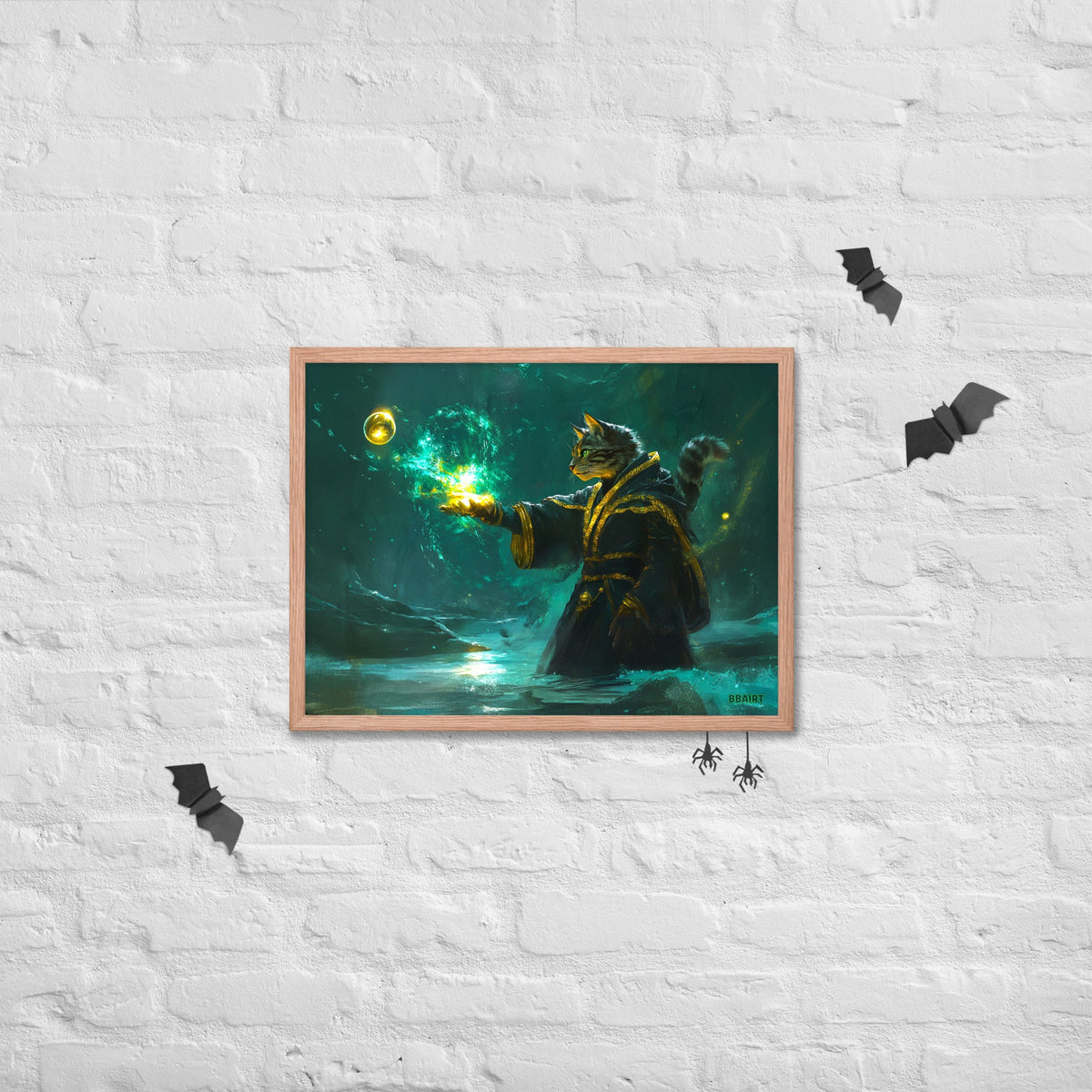 Mysticpaw the Spellcaster - Framed Photo Paper Poster - BBairt