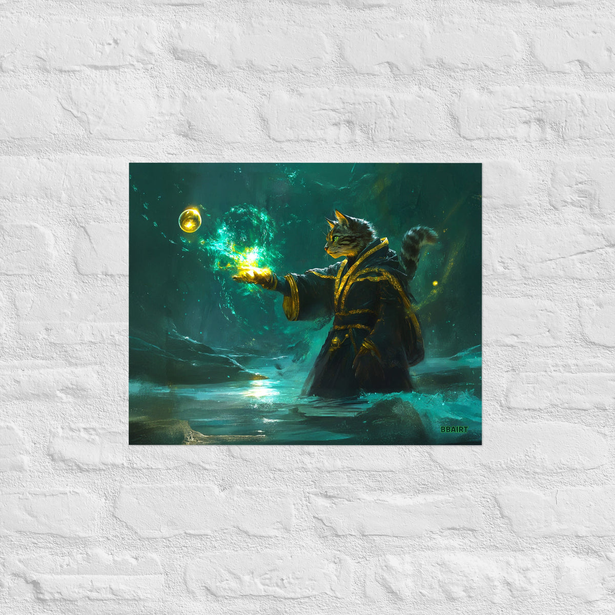 Mysticpaw the Spellcaster - Matte Poster - BBairt