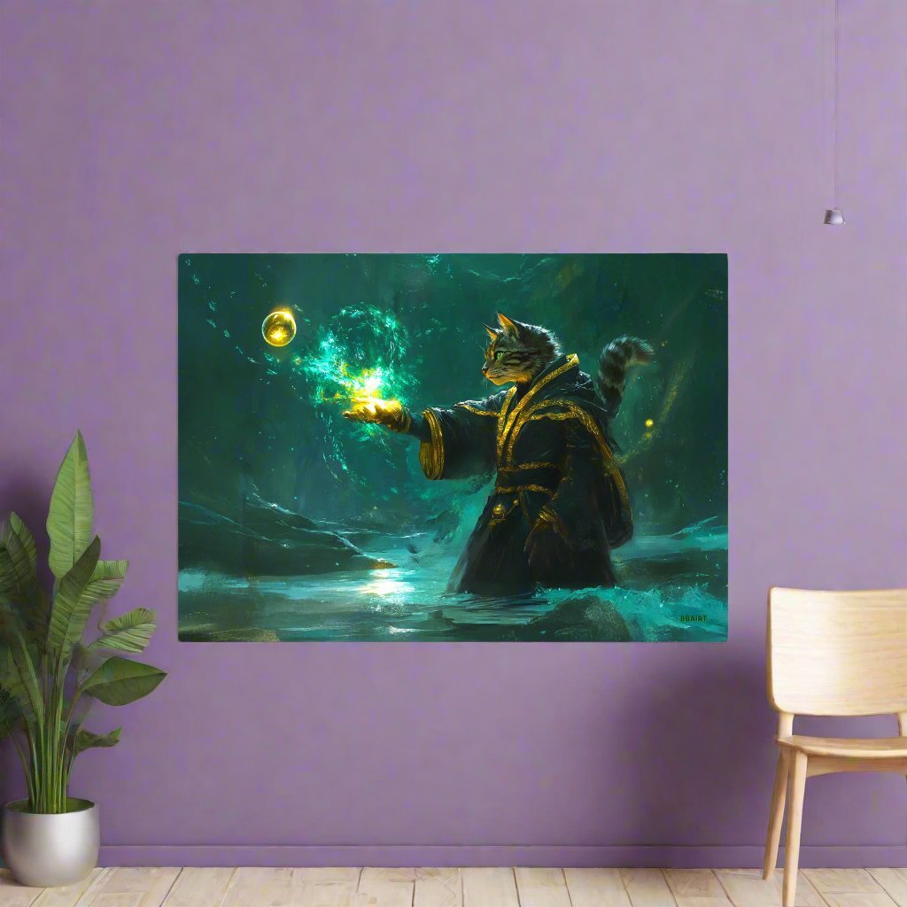 Mysticpaw the Spellcaster - Matte Poster - BBairt