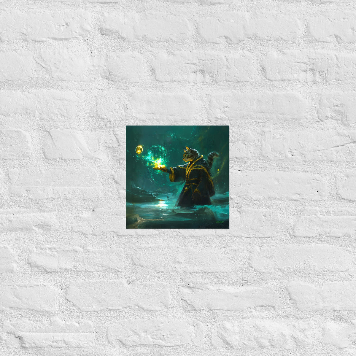 Mysticpaw the Spellcaster - Matte Poster - BBairt