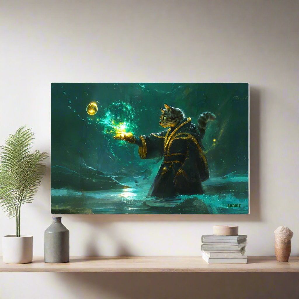 Mysticpaw the Spellcaster - Matte Poster - BBairt