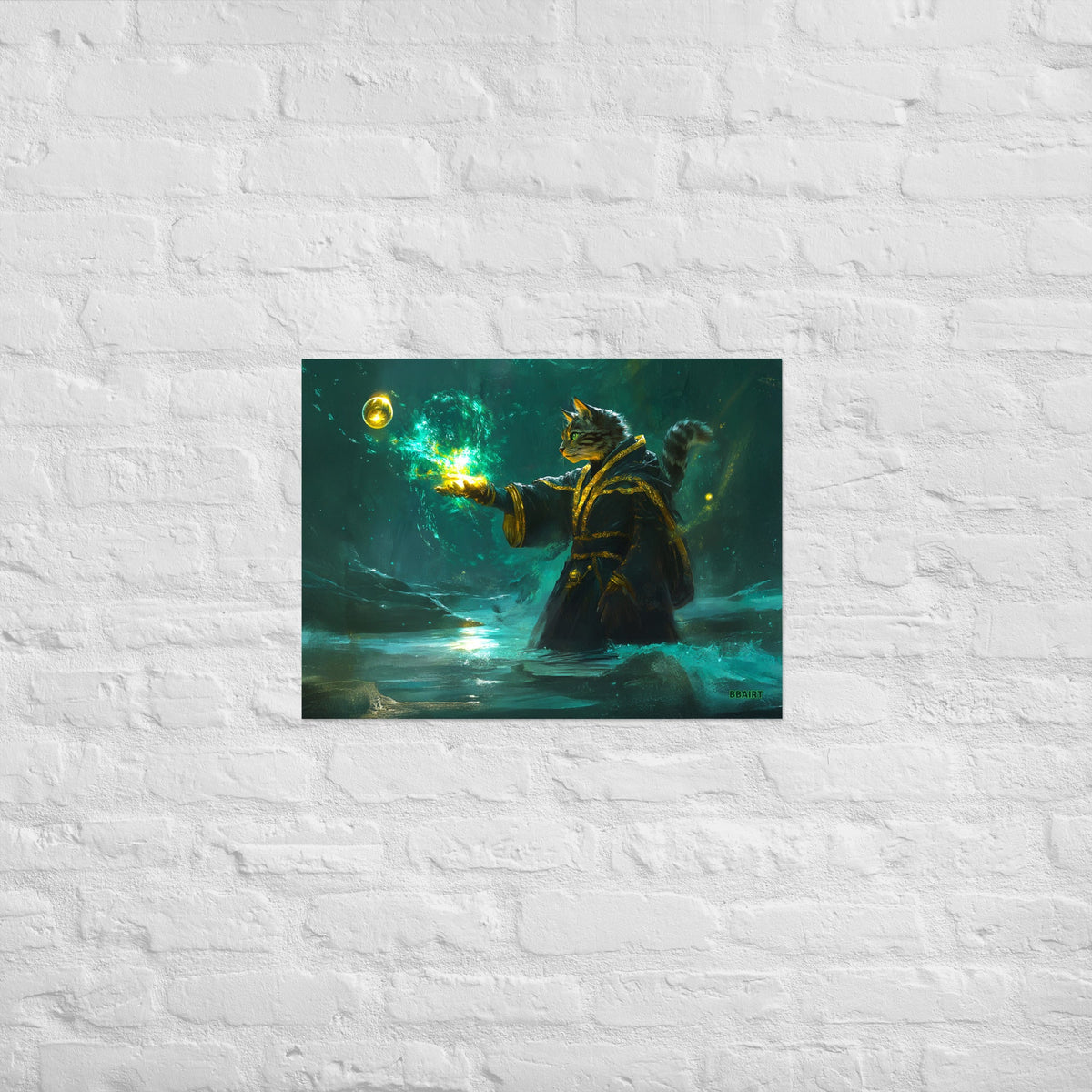 Mysticpaw the Spellcaster - Matte Poster - BBairt