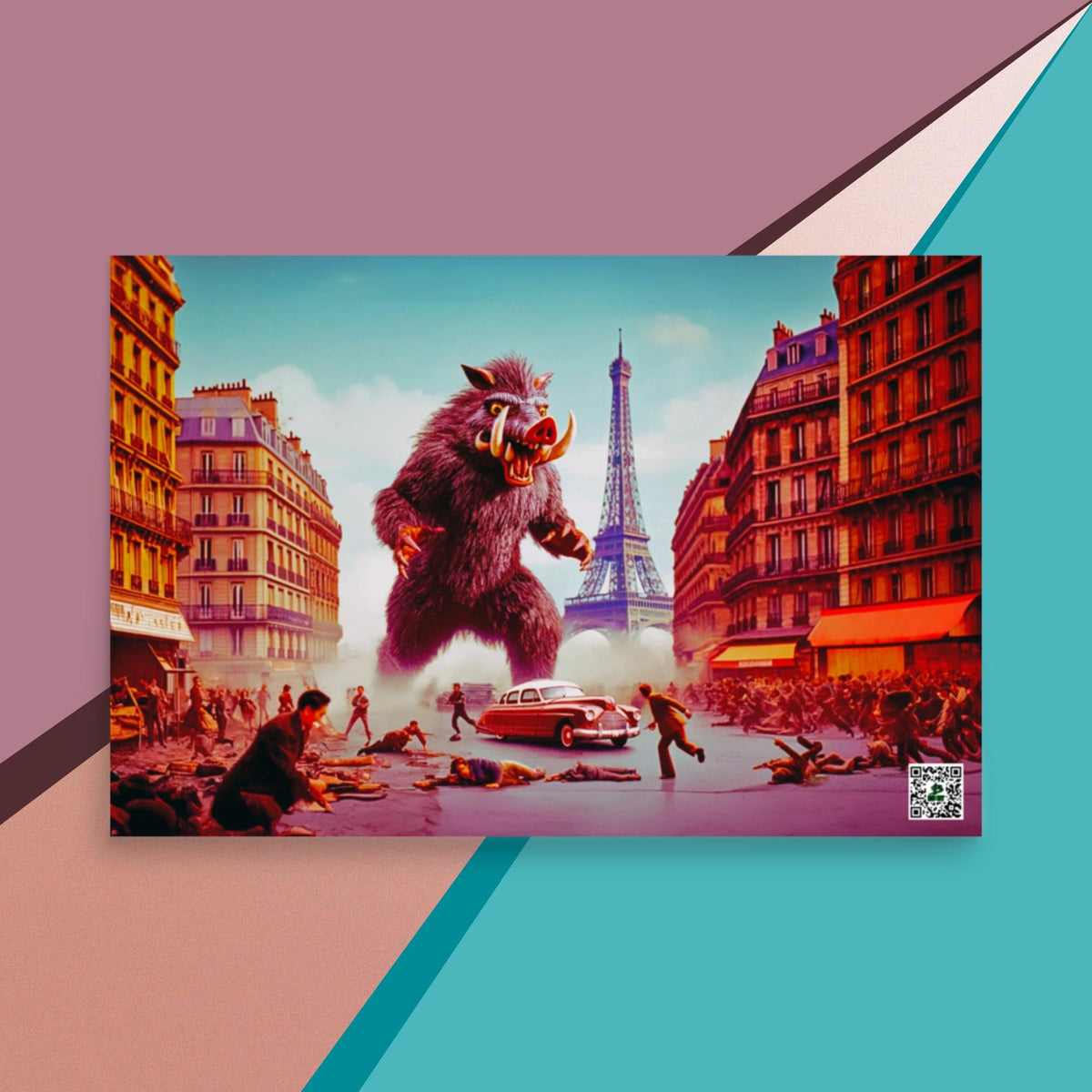 Parisian Tusk Terror - Photo paper poster - BBairt