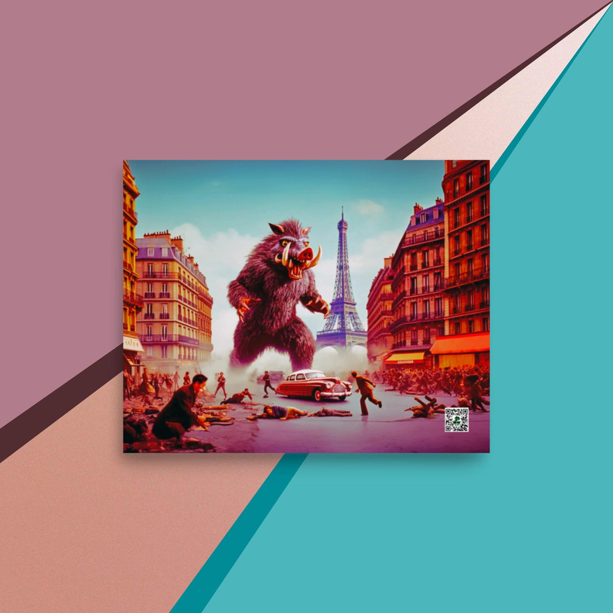 Parisian Tusk Terror - Photo paper poster - BBairt