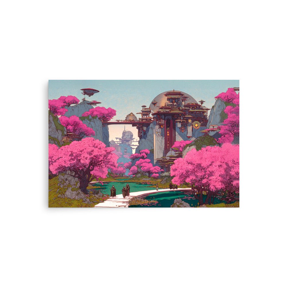 Petals of the Sky Citadel – Photo Paper Poster - BBairt