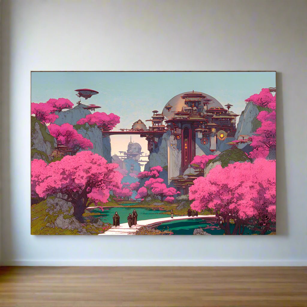 Petals of the Sky Citadel – Photo Paper Poster - BBairt