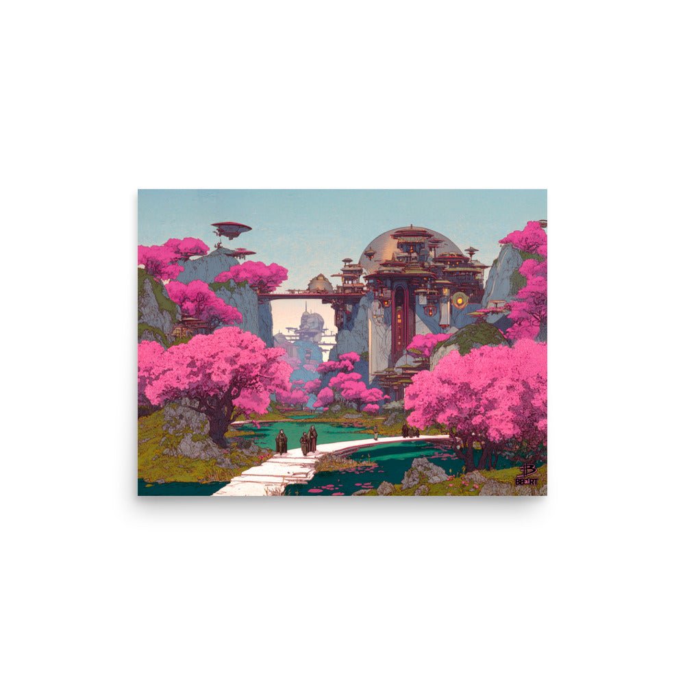 Petals of the Sky Citadel – Photo Paper Poster - BBairt