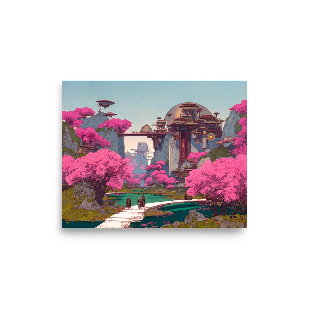 Petals of the Sky Citadel – Photo Paper Poster - BBairt