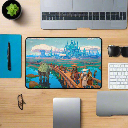 Pilgrims of the Azure Causeway Desk Mat at BBairt