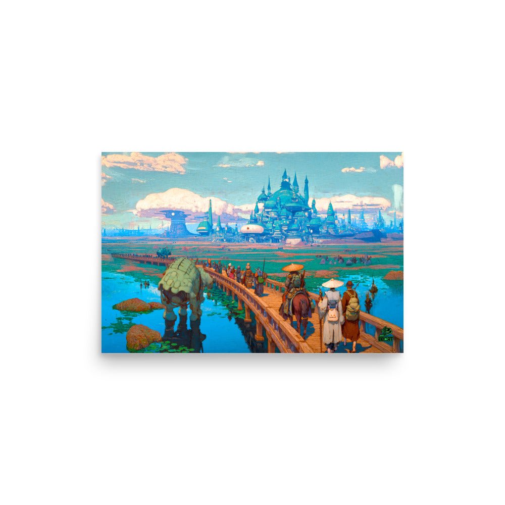 Pilgrims of the Azure Causeway – Photo Paper Poster - BBairt