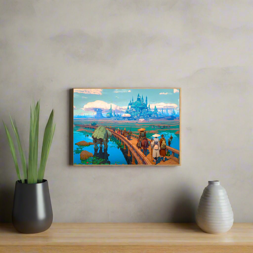 Pilgrims of the Azure Causeway – Photo Paper Poster - BBairt