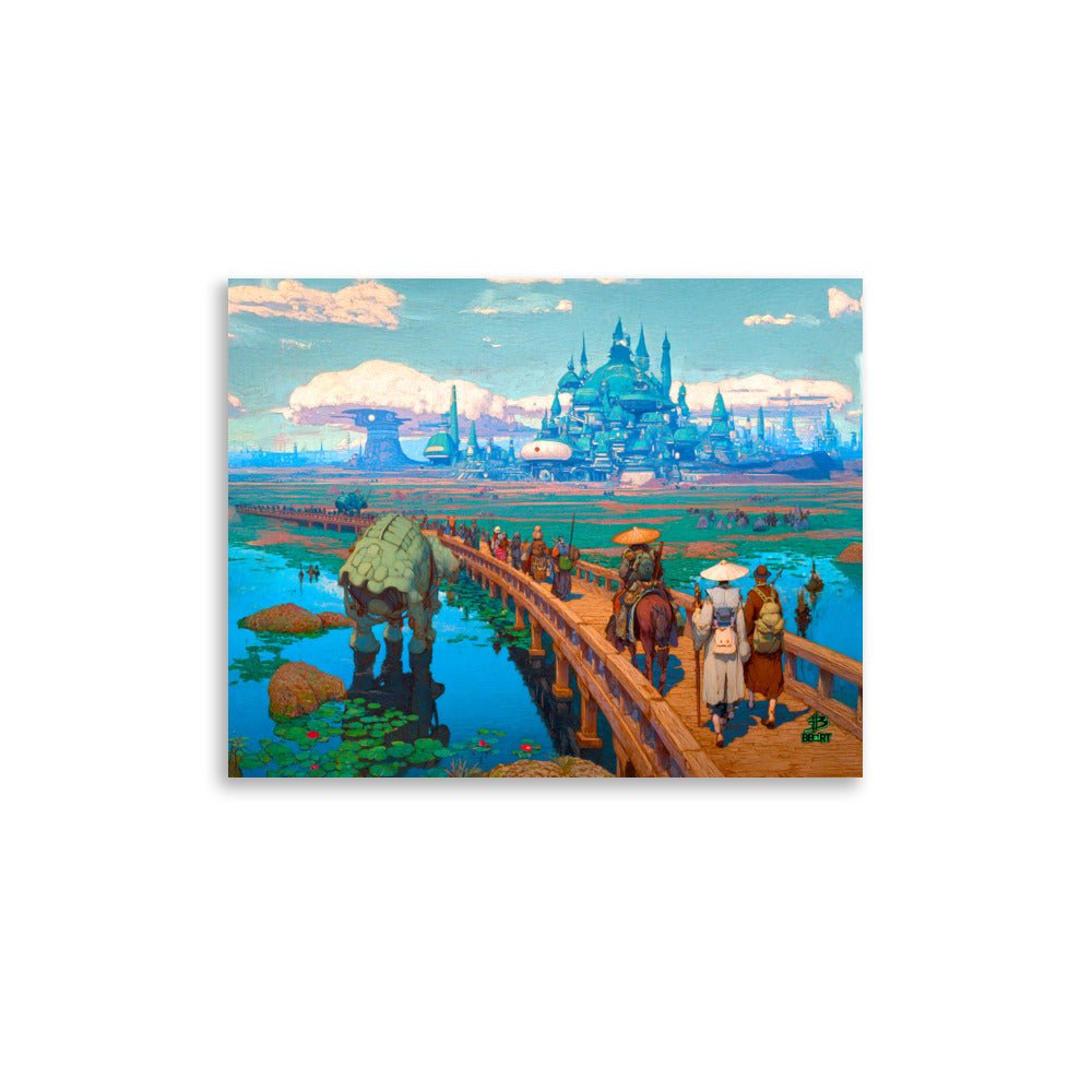 Pilgrims of the Azure Causeway – Photo Paper Poster - BBairt