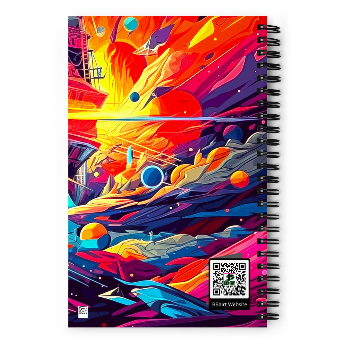 Pioneers of the Cubist Cosmos - Spiral notebook - BBairt