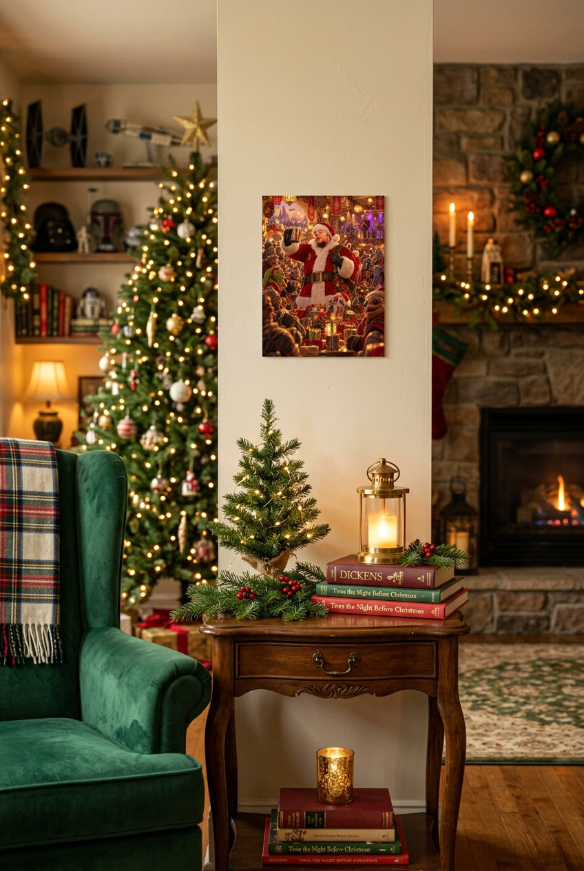 Big Ed – The Holiday King – 8 × 10 inch premium luster photo paper poster; Big Ed memorial Christmas artwork, unframed product mockup by BBairt