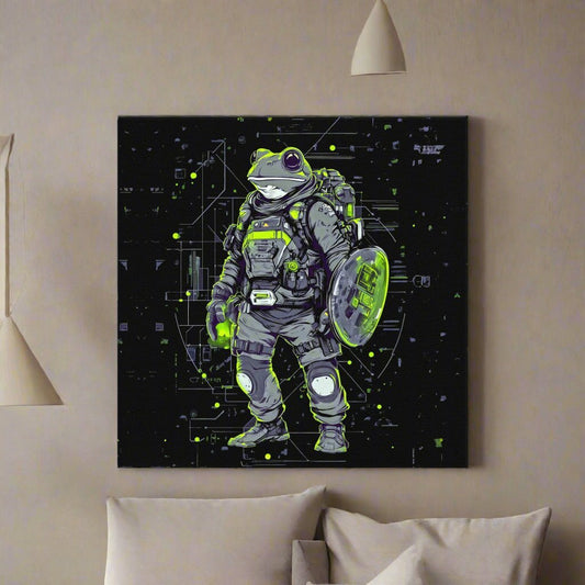 Quantum Croaker - Canvas Print - BBairt