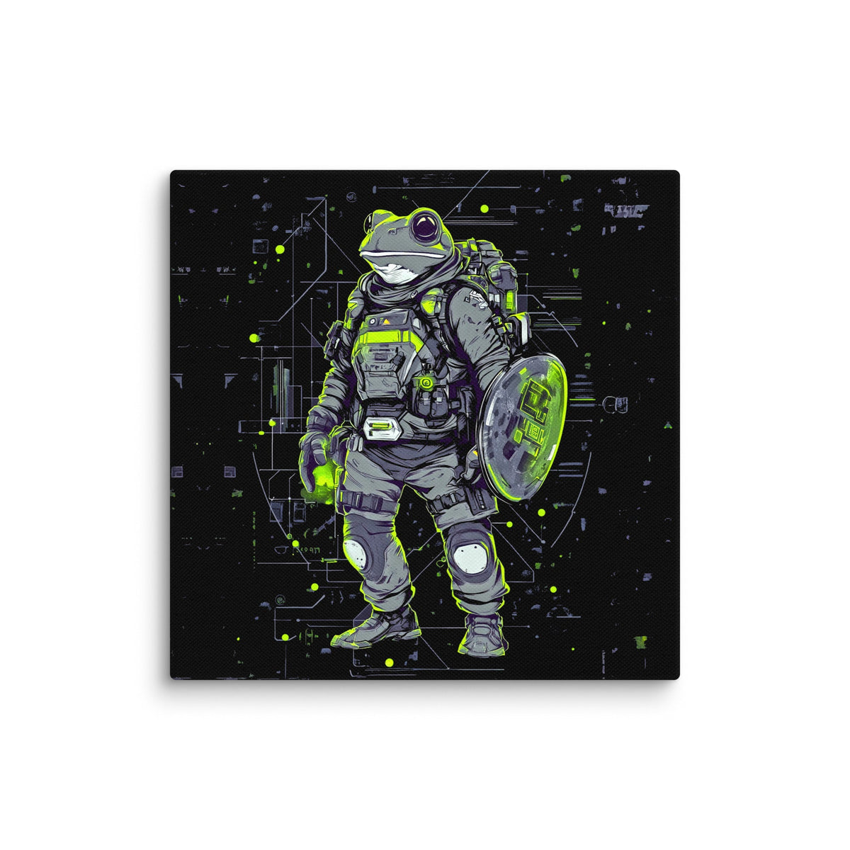 Quantum Croaker - Canvas Print - BBairt