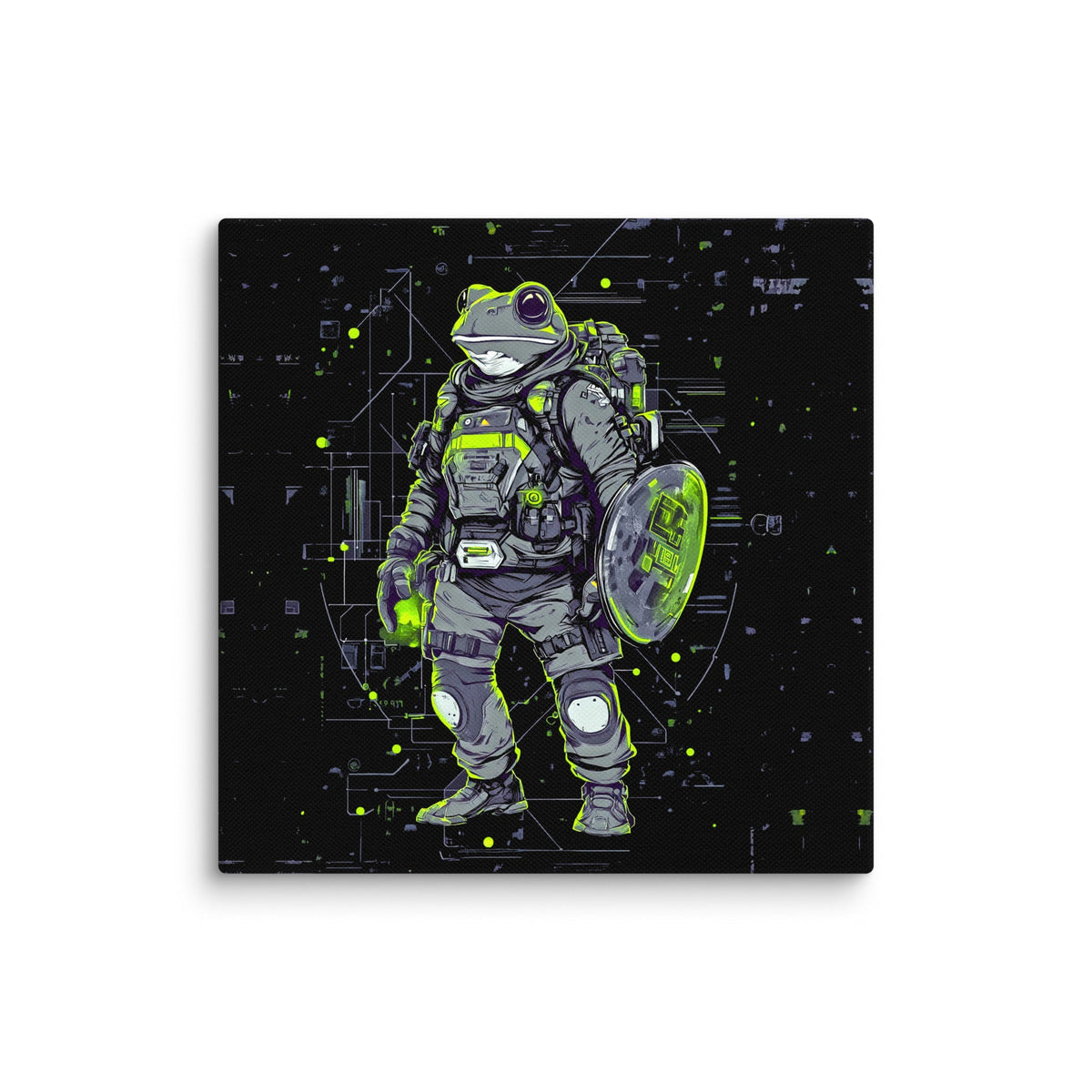 Quantum Croaker - Canvas Print - BBairt