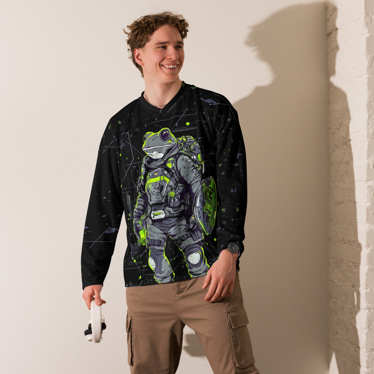 Quantum Croaker - Recycled hockey fan jersey - BBairt