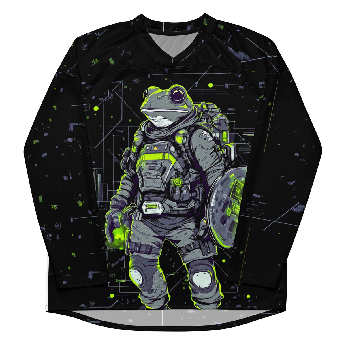 Quantum Croaker - Recycled hockey fan jersey - BBairt