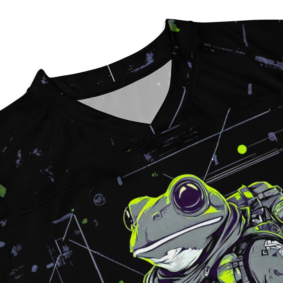 Quantum Croaker - Recycled hockey fan jersey - BBairt