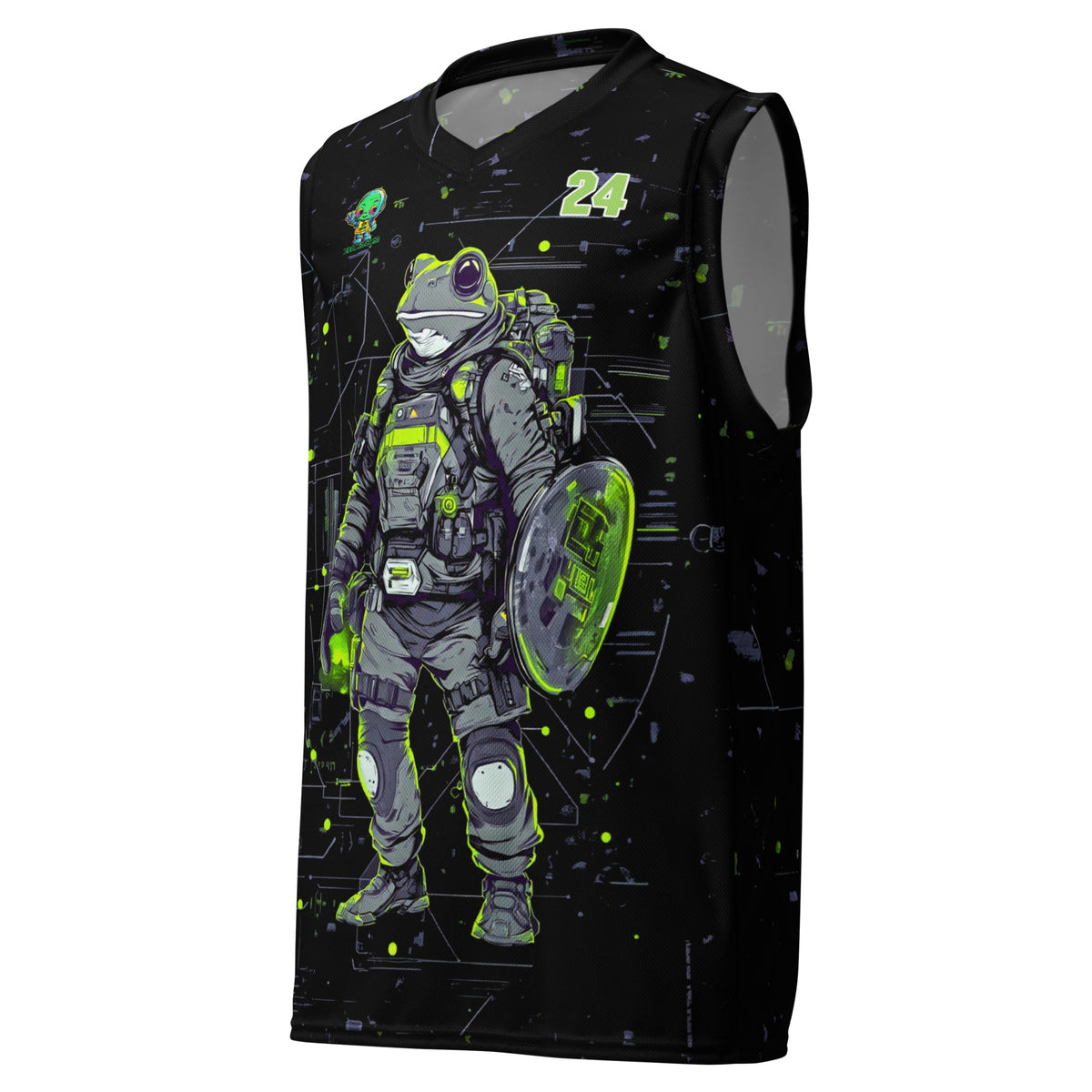 Quantum Croaker - Recycled unisex basketball jersey - BBairt