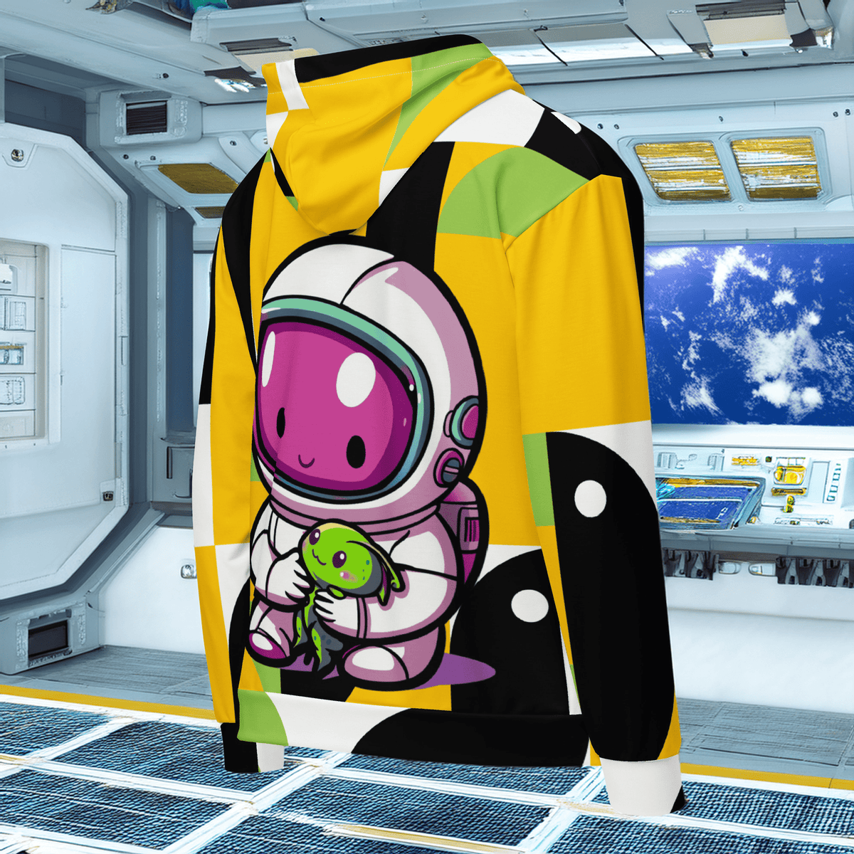 Quasar the Star Explorer - Unisex All - Over Print Zip Hoodie - BBairt